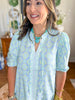 Mary Square | Natalia Dress in Mosaic Charm Blue