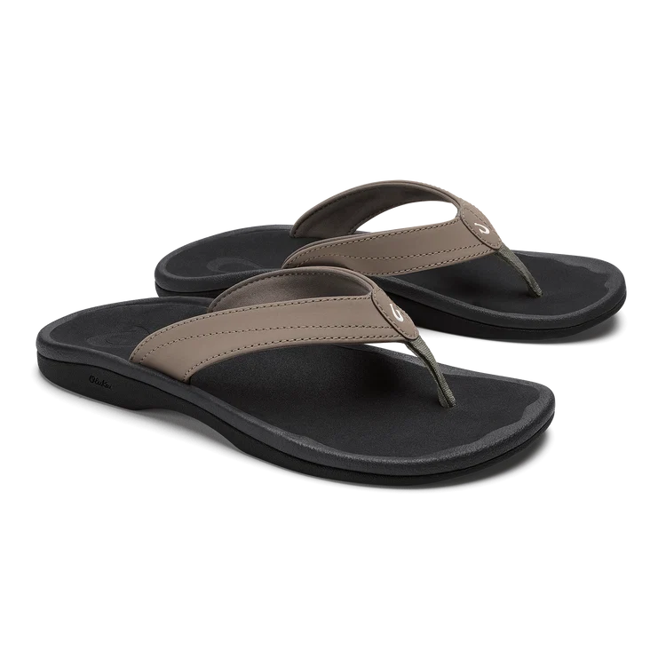 Olukai | Women's 'Ohana in Warm Taupe/Black