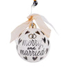 Merry and Married Heart Ornament