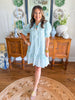 Mary Square | Natalia Dress in Mosaic Charm Blue