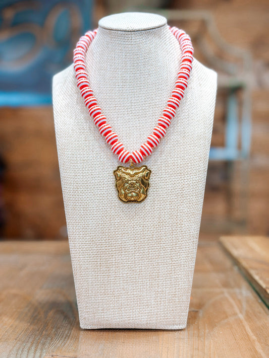 Hart Designs | The Stripe Bulldog Necklace