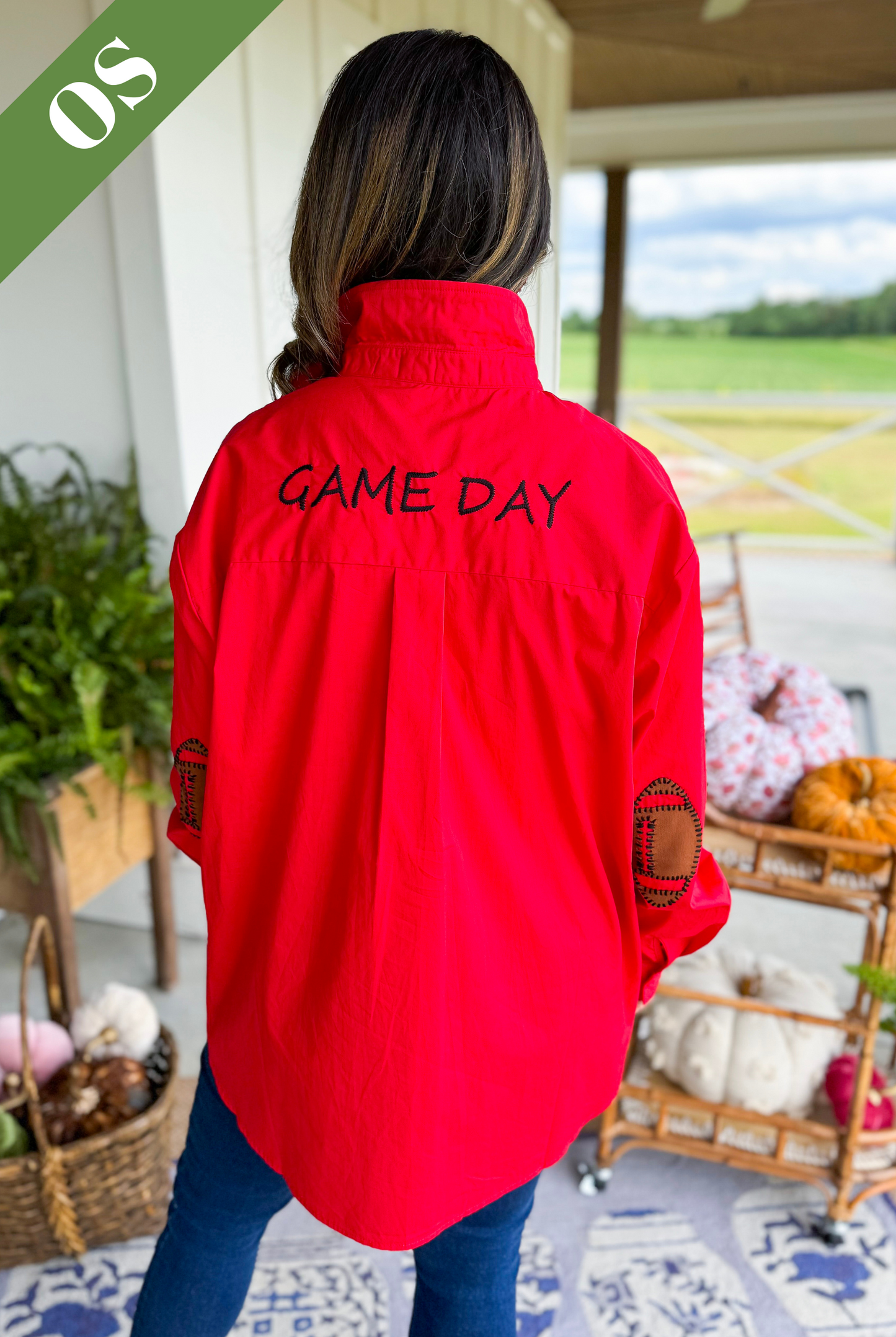 Caryn Lawn Preppy Game Day Top