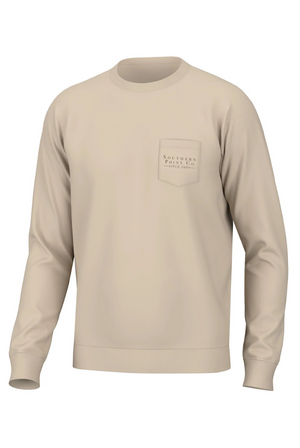 Southern Point GREYTON DETAIL LONG SLEEVE TEE in Sandstone