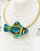 Sassy Fish Necklace in Blue/Green