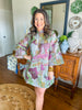 Brianna Cannon Caftan in Splash of Spring Metallic