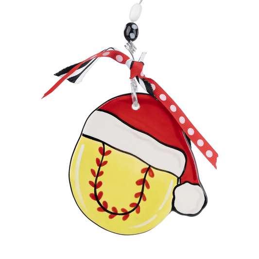 Softball Flat Ornament