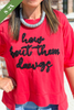 The Georgia Glitter Script Boxy Top