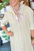 Adrienne Nina Dress in Golden Ten Stripe