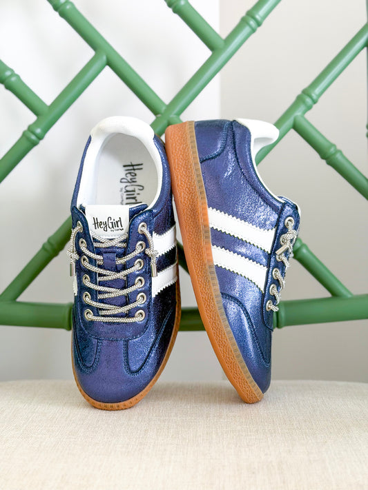 Corkys | Heads Up Sneakers in Navy Metallic