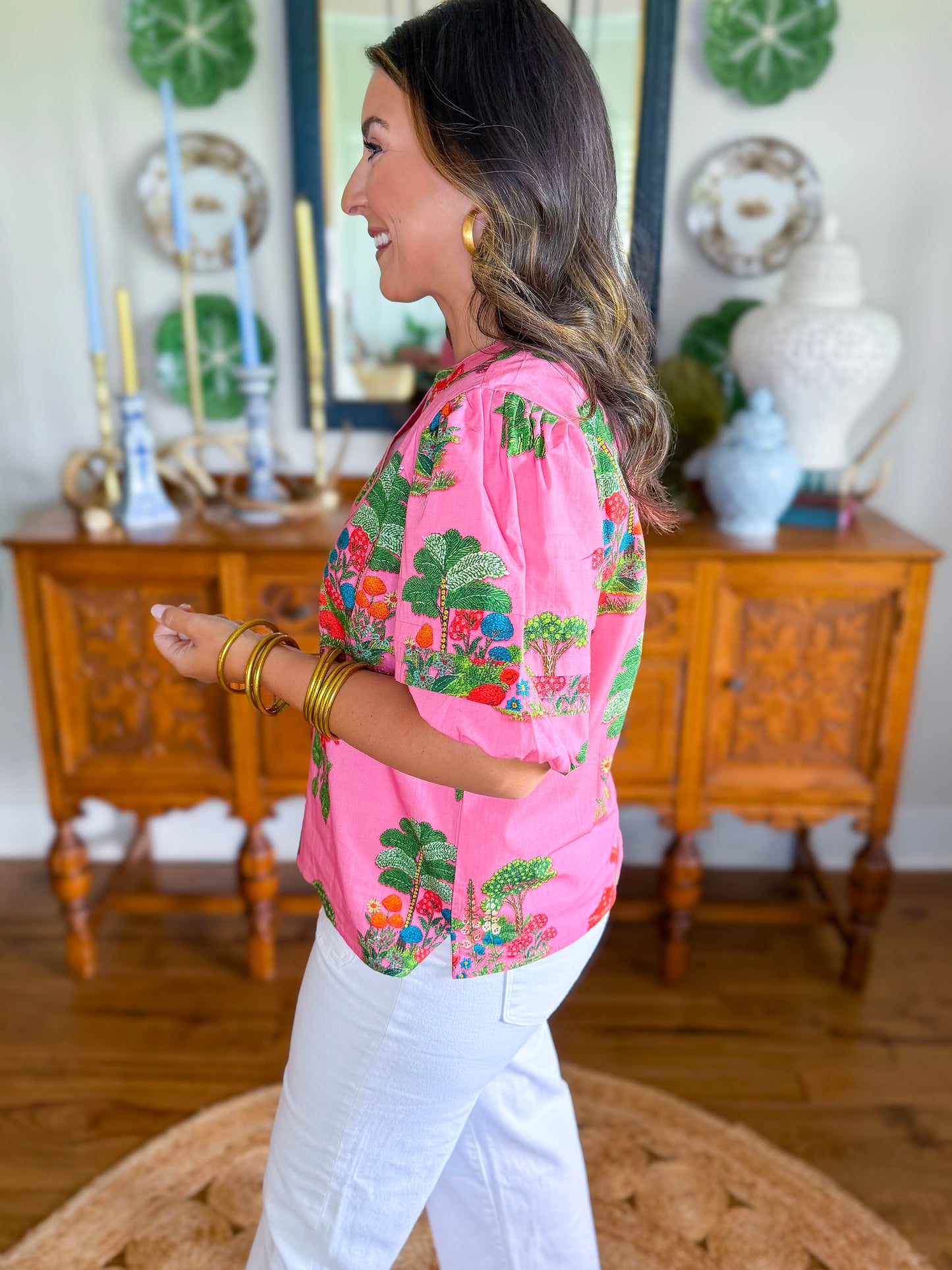 Raya Top in Pink Isles