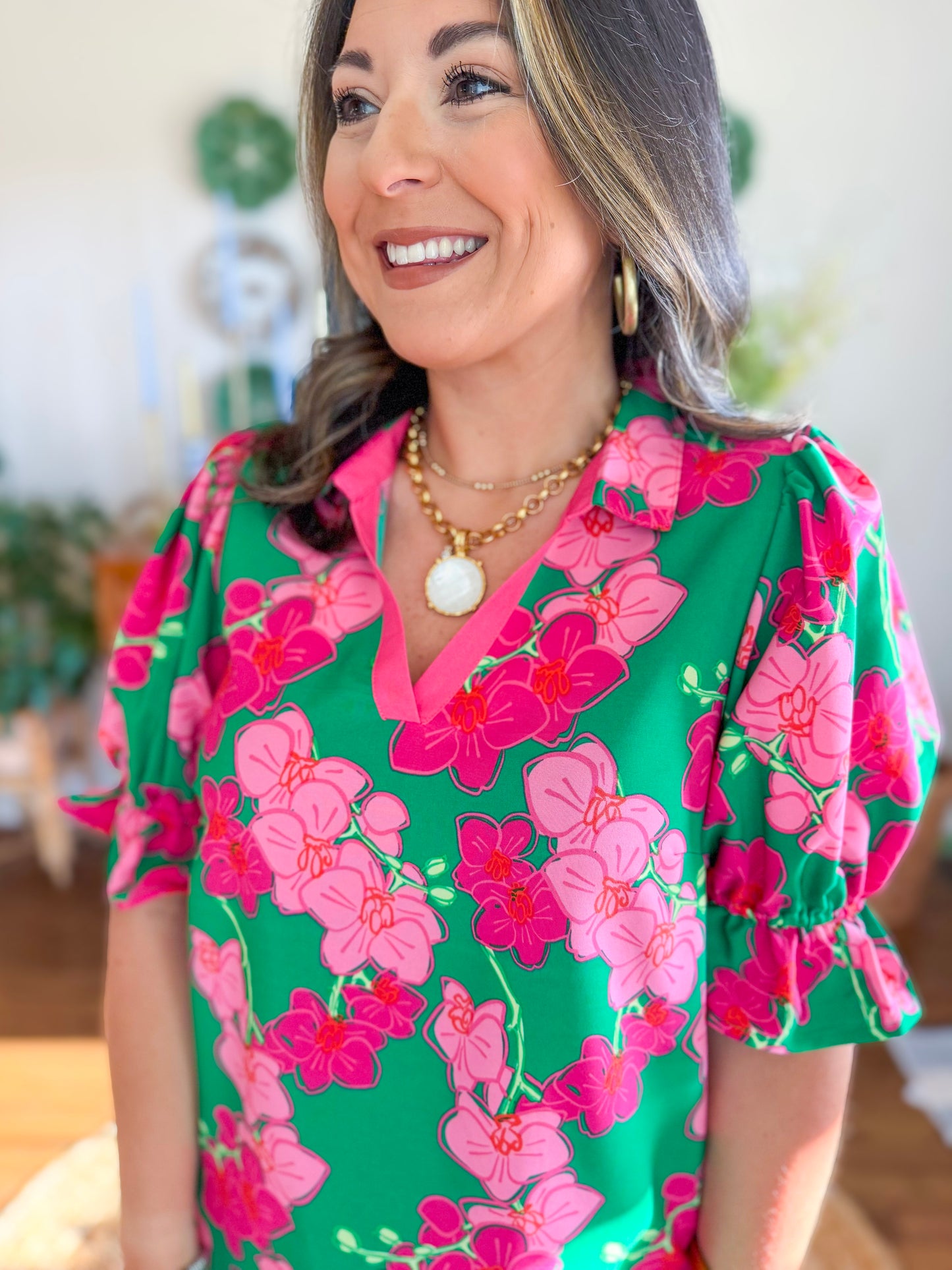 Mary Square | Jessica Top in Orchid Reverie Pink