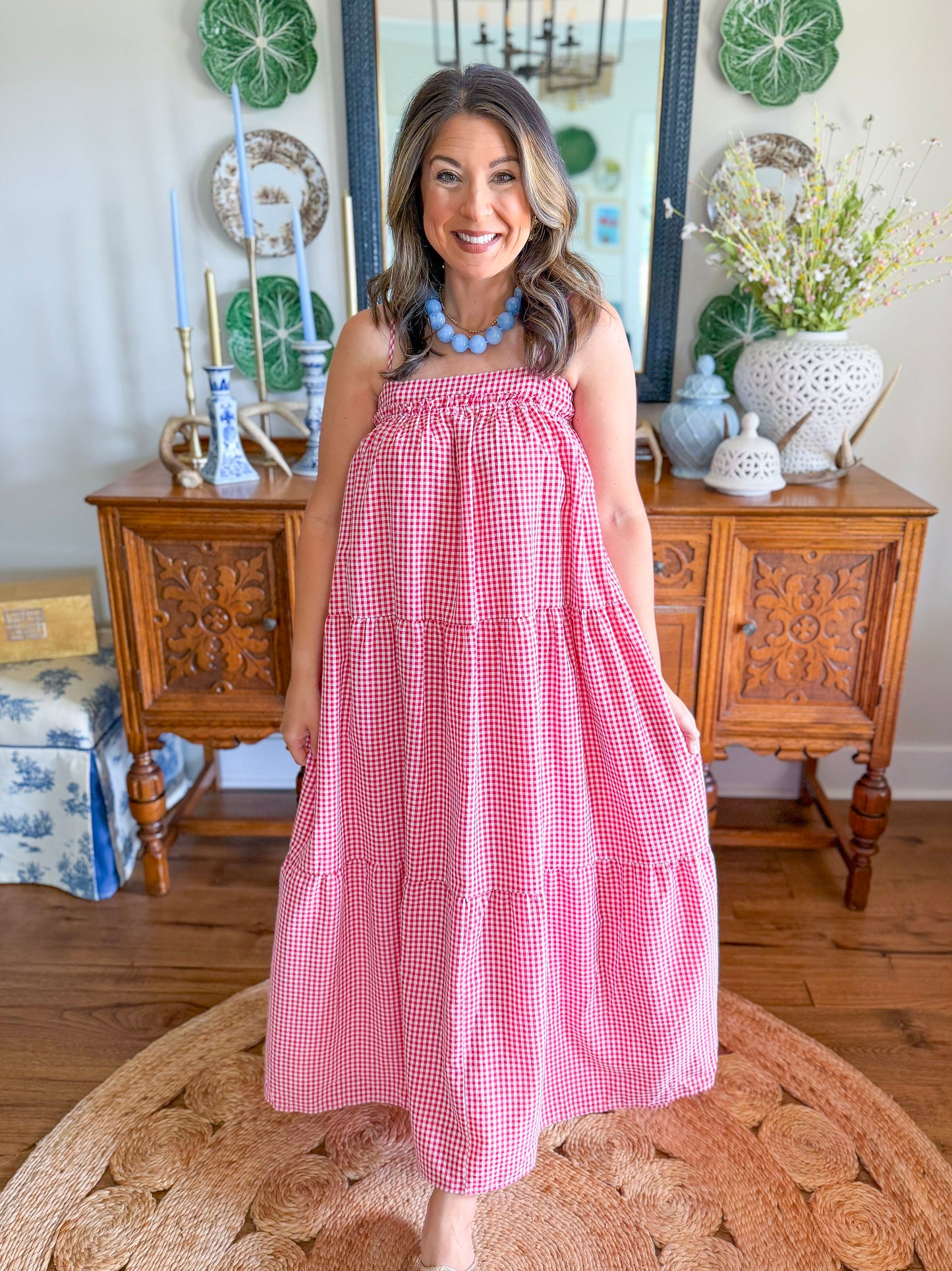 Americana Charm Tie-Back Dress