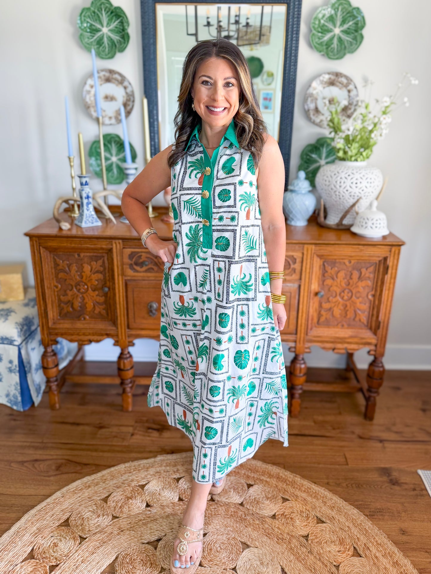 Coastal Canopy Midi Dress