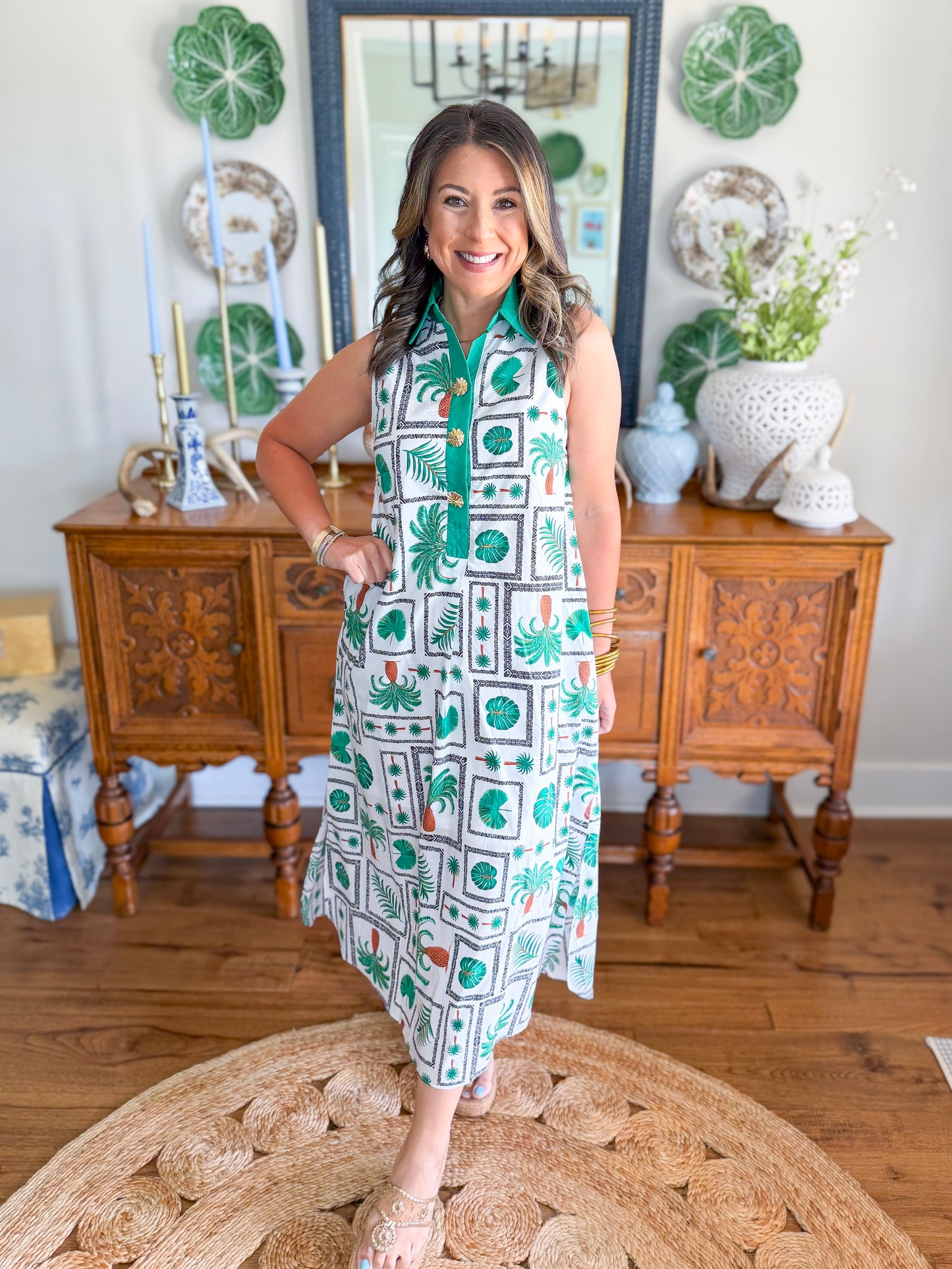 Coastal Canopy Midi Dress