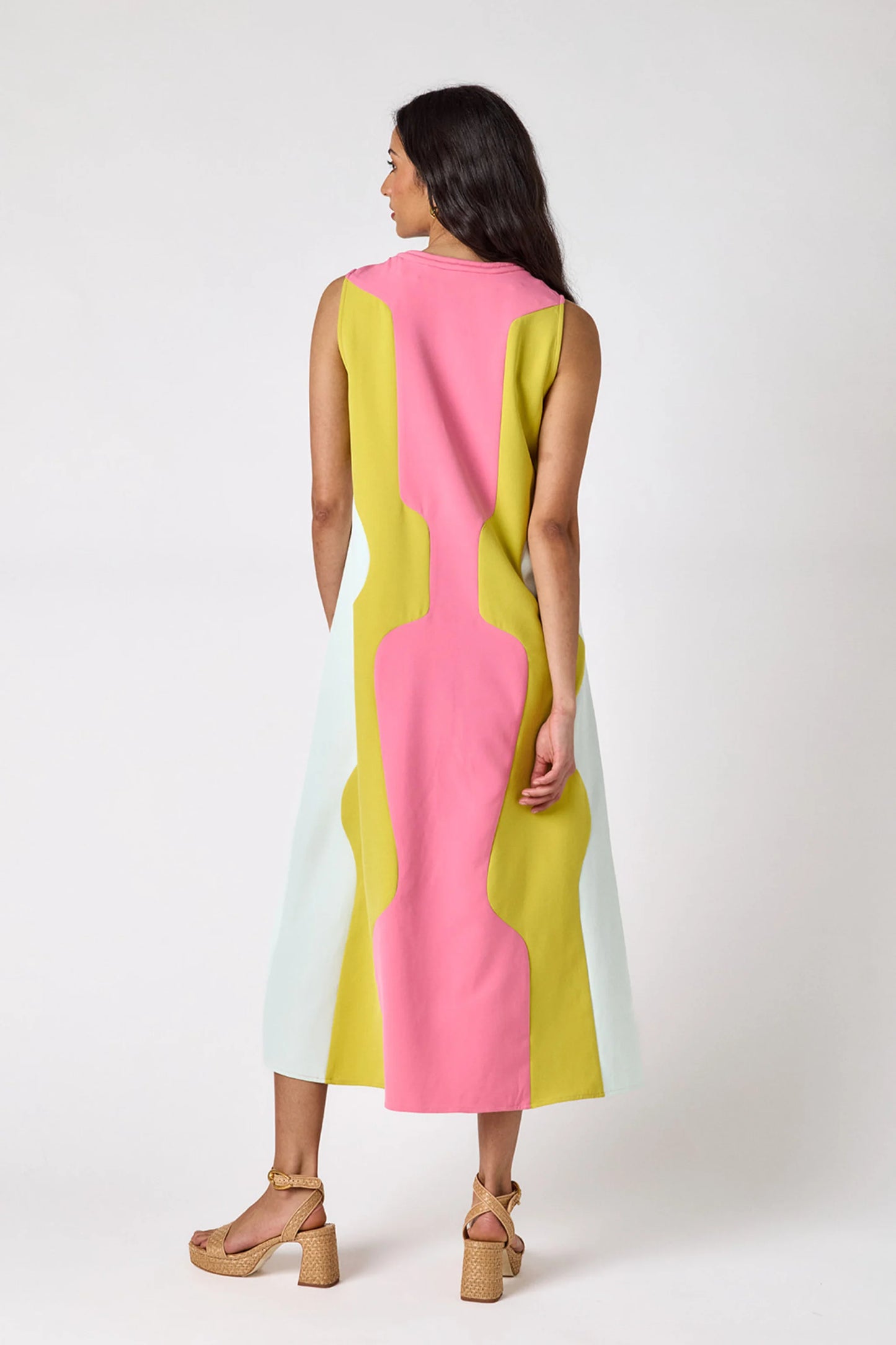 Crosby | Schaeffer Dress in Garden Colorblock