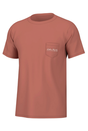 Southern Point GREYTON SHORT SLEEVE TEE in Chili Oil