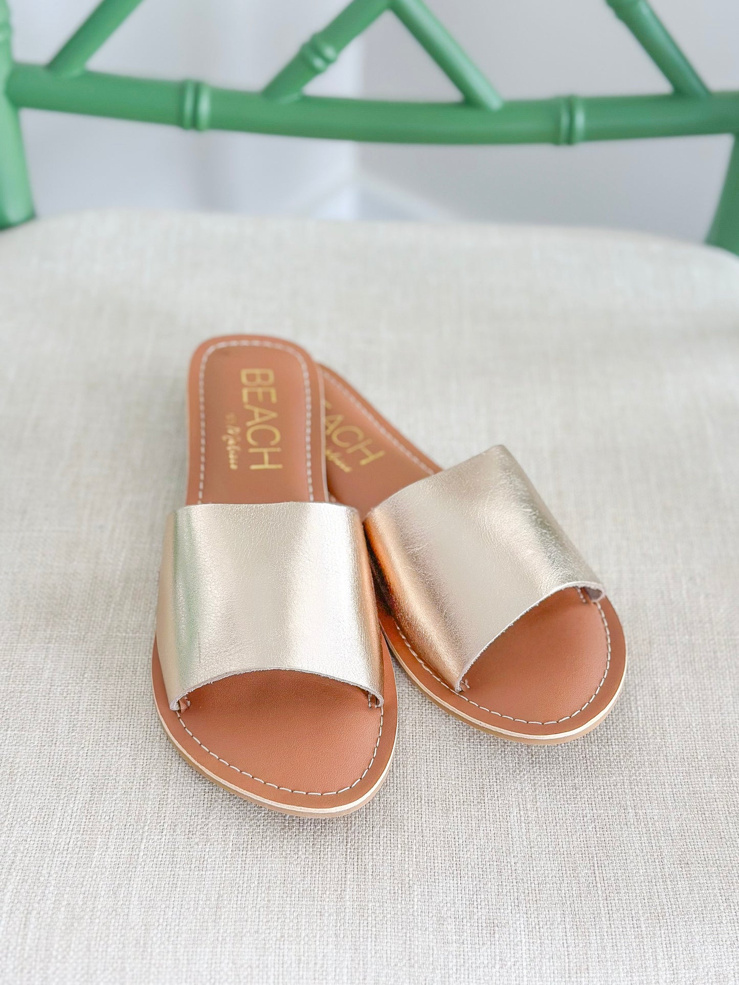 Matisse Cabana Slide Sandal in Gold