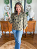 The Penelope Poka Dot Top in Olive