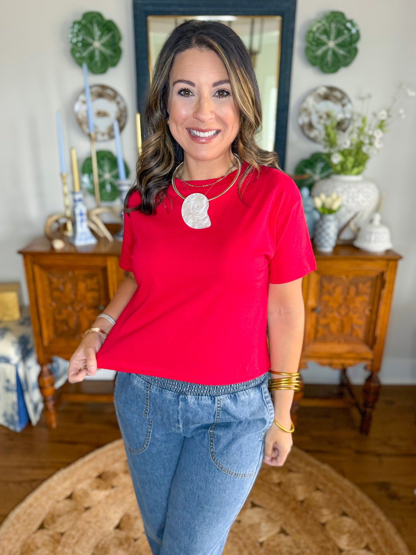 The Modern Basics Tee in Ruby