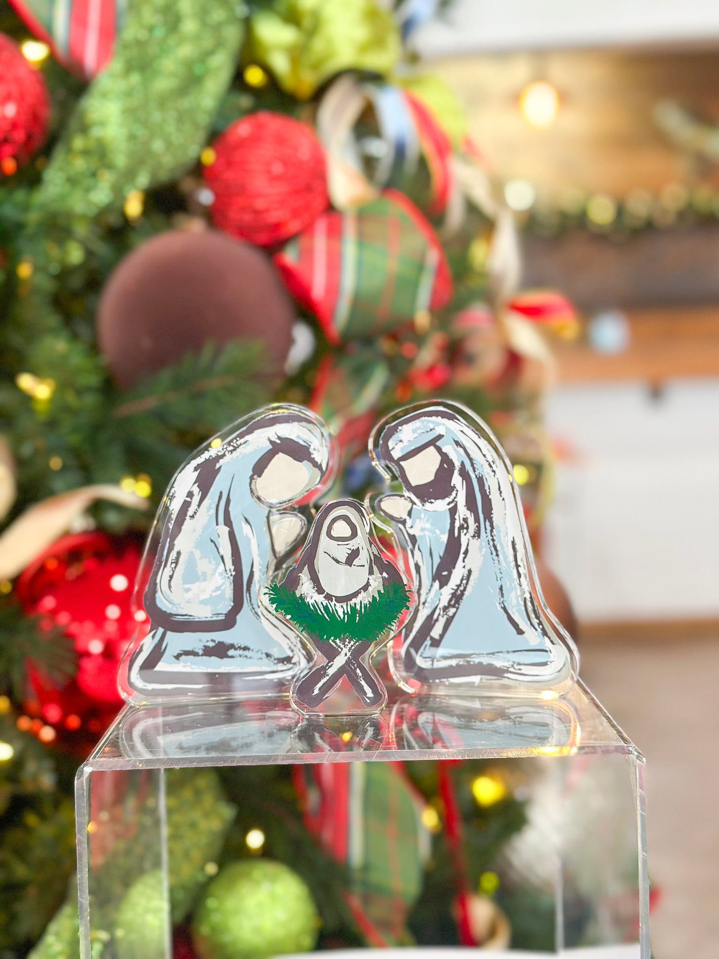 Acrylic Nativity Set
