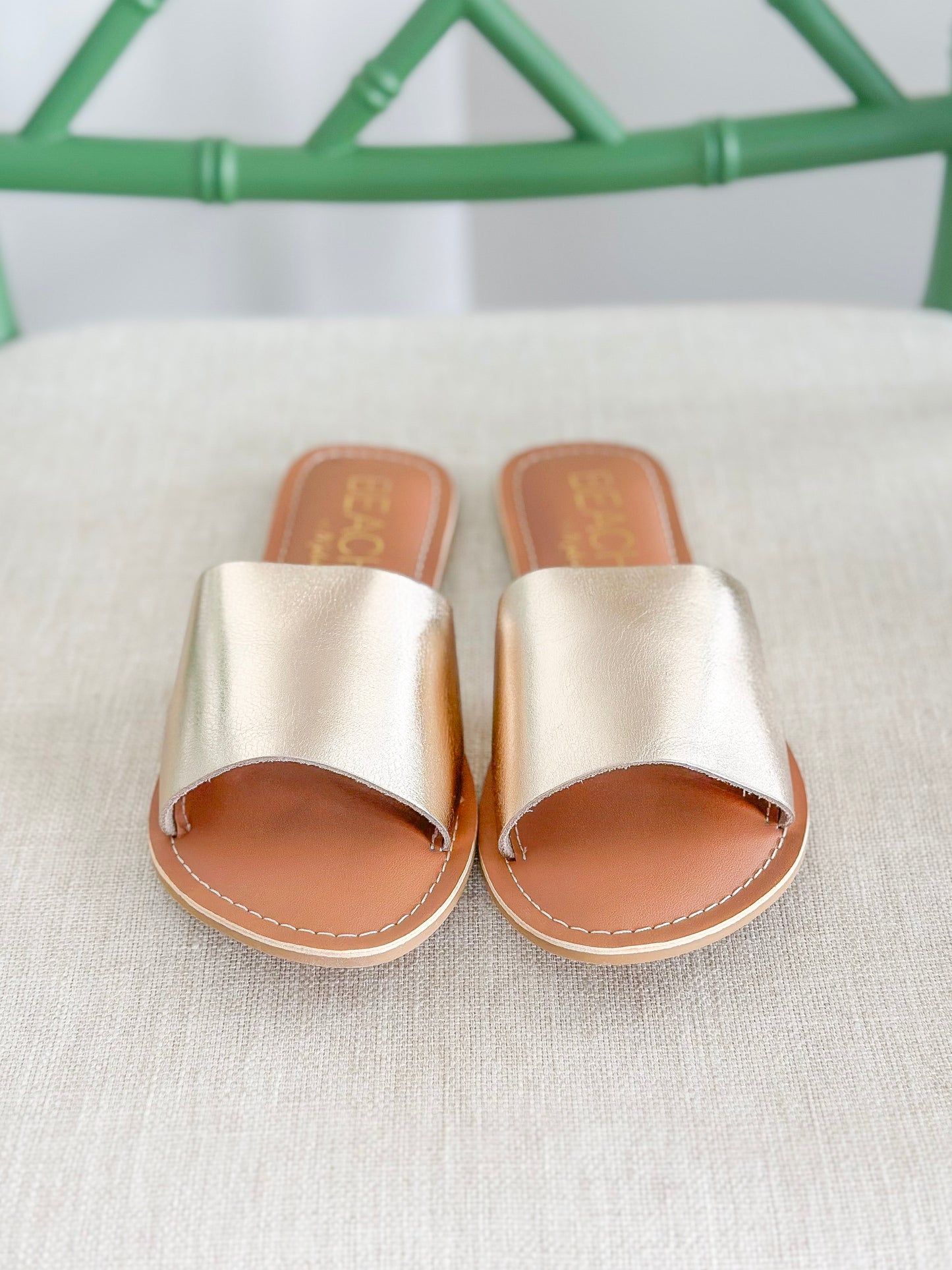 Matisse Cabana Slide Sandal in Gold