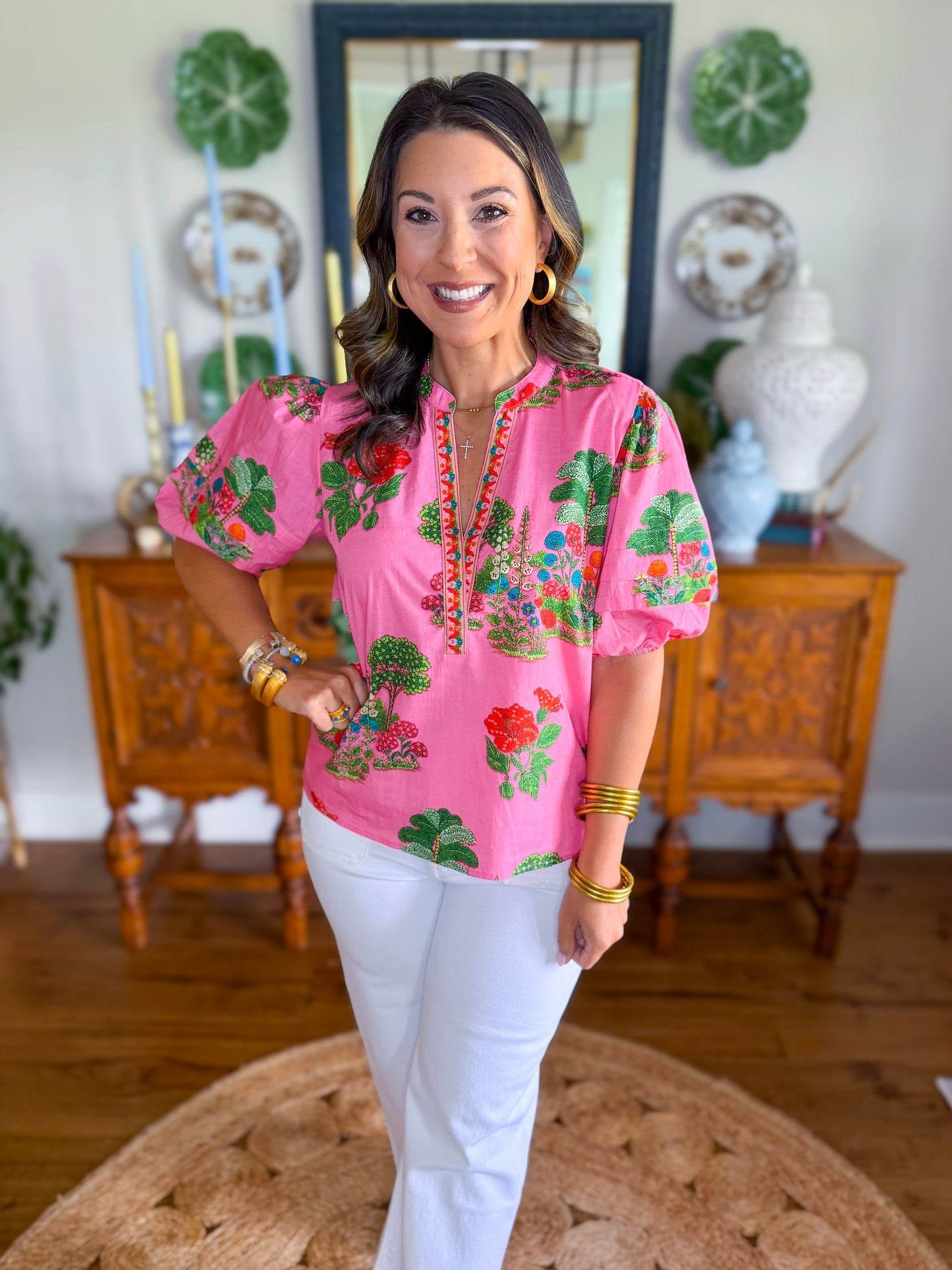 Raya Top in Pink Isles