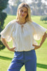 Cloud Nine Bubble Top in Ivory