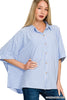 The Easy Escape Stripe Top in Blue