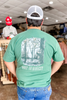 Hunt to Harvest Duck Hunting Scene Tee in Light Green