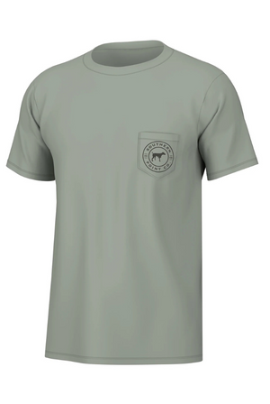 Southern Point WILD LIFE STAMP SHORT SLEEVE TEE in Sea Spray