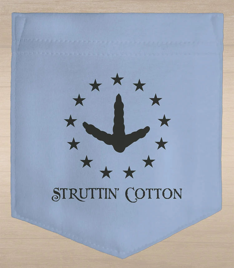 Struttin Cotton | 250 Years of Freedom: Turkey Season T-Shirt in Sky Blue