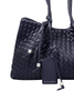 Katie Loxton | Nova Hand Woven Small Shoulder Tote in Navy