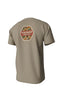 Southern Point Camo Logo Short Sleeve Pocket Tee in Sandstone
