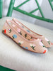 Floral Mesh Embroidered Ballet Flats