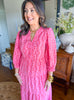 Mary Square | Cameron Dress in Heirloom Vine Pink