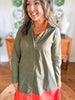 Caryn Lawn | Mimi Dress in Olive/Orange