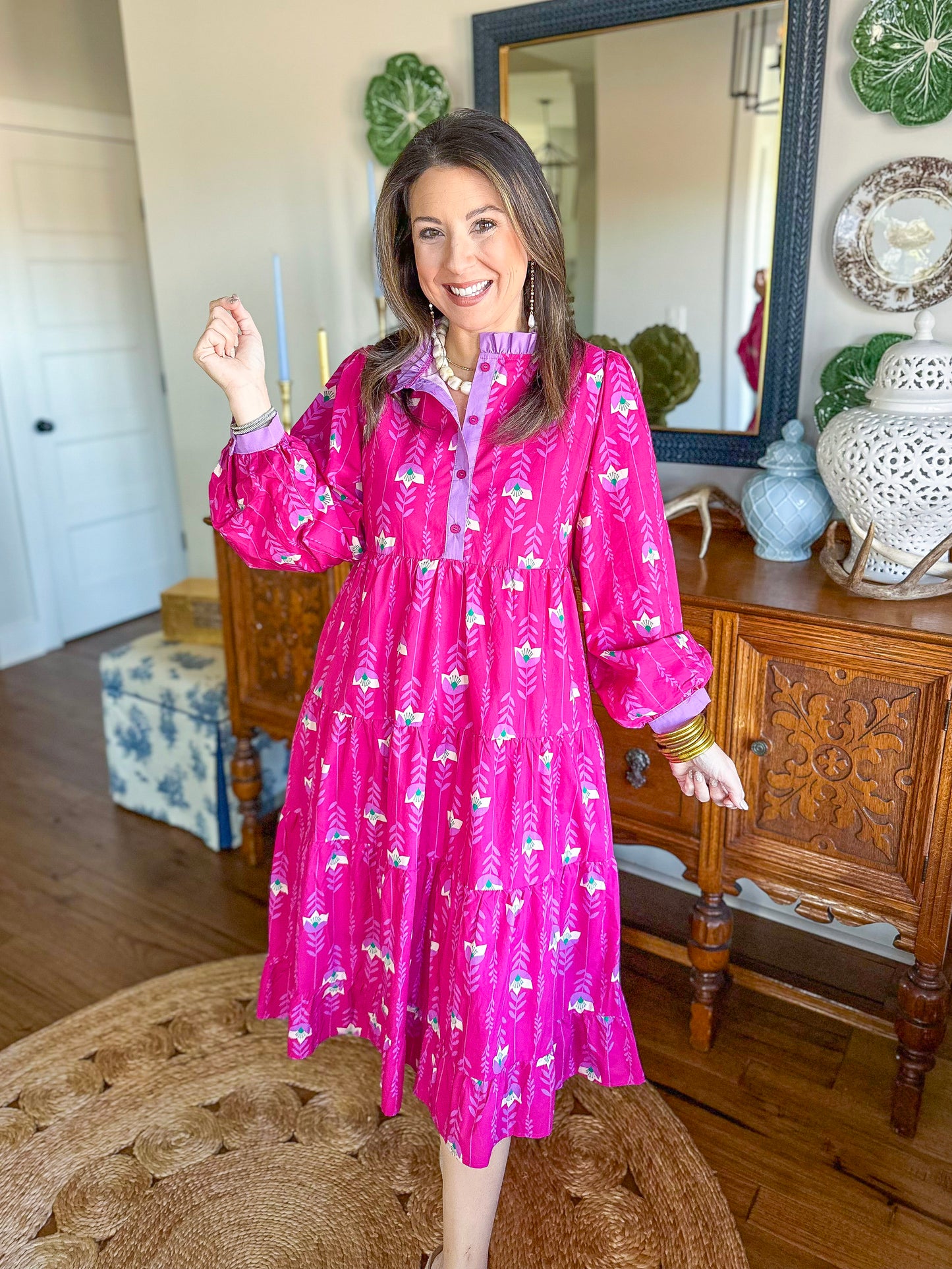 The Azalea Tiered Midi Dress