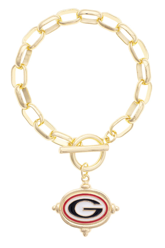 Georgia Bulldogs Logo Intaglio Bracelet