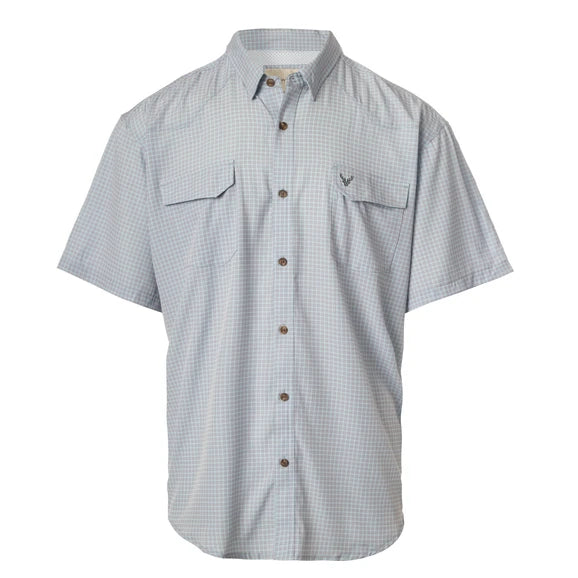 Wildgame Collective | SS Clouddrift Button Down in Pink & Grey