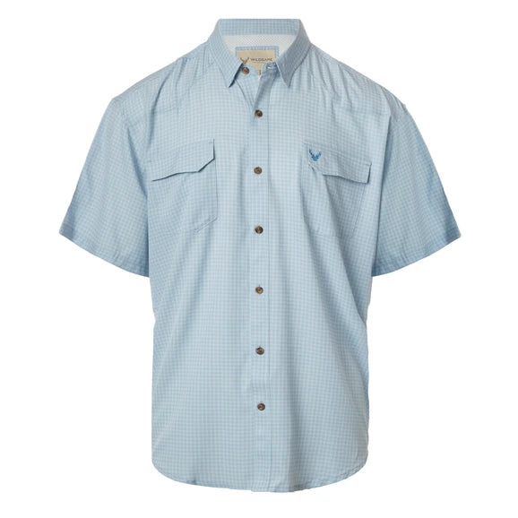 Wildgame Collective | SS Clouddrift Button Down in Pink & Blue