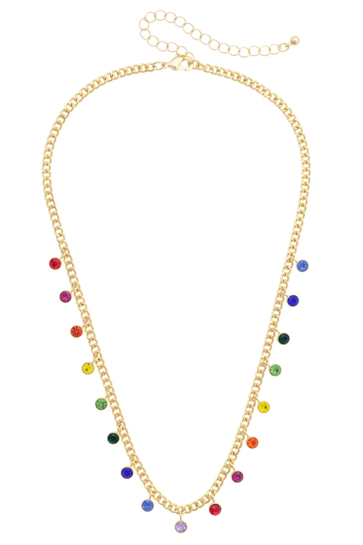 Wilder Gemstone Drip Necklace in Multi