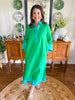 Caryn Lawn I Carrie Caftan Dress in Green