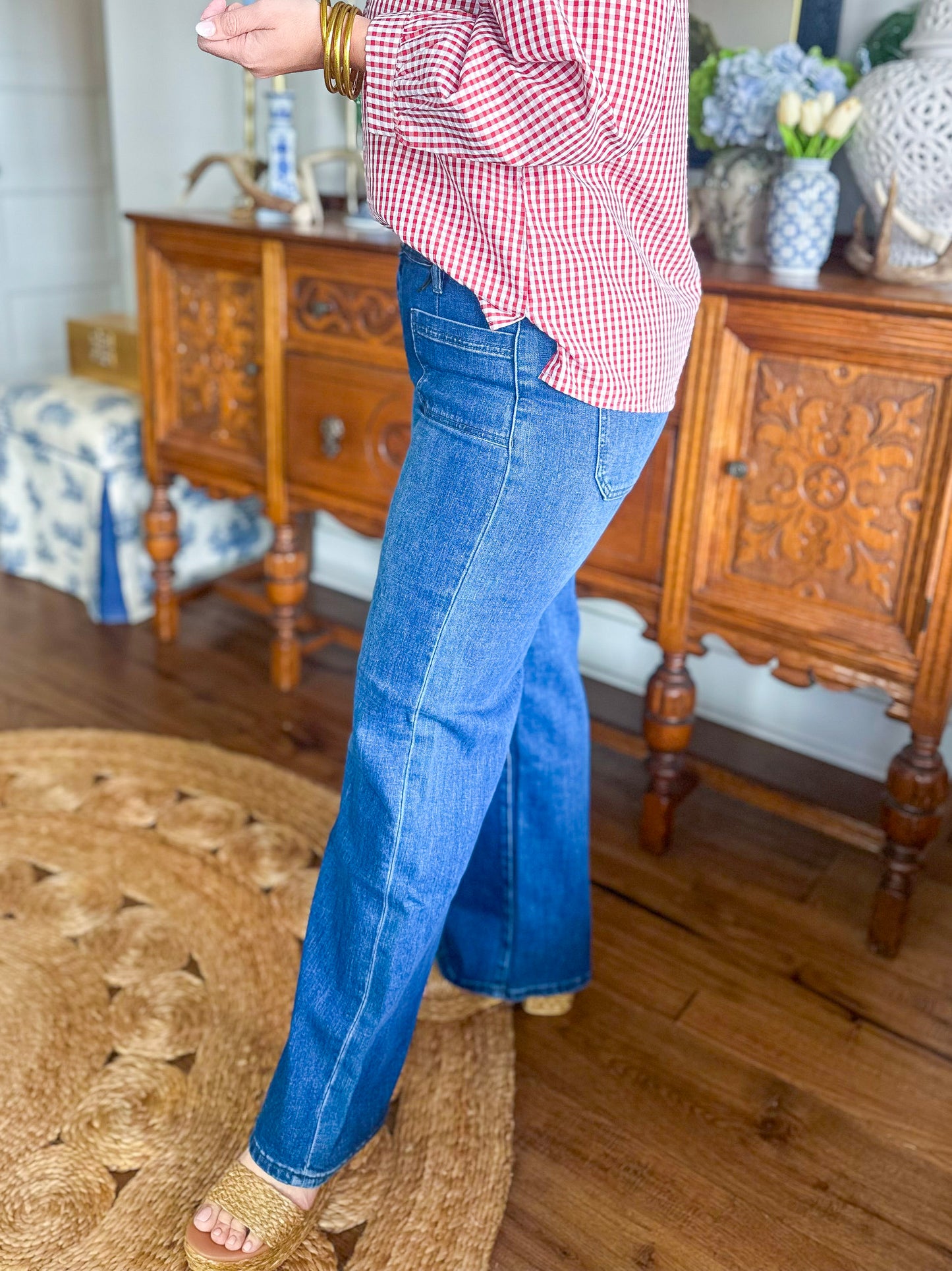 Beth High-Rise Wide Jeans