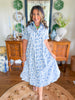 Caryn Lawn | The Millie Jungle Dress in Blue