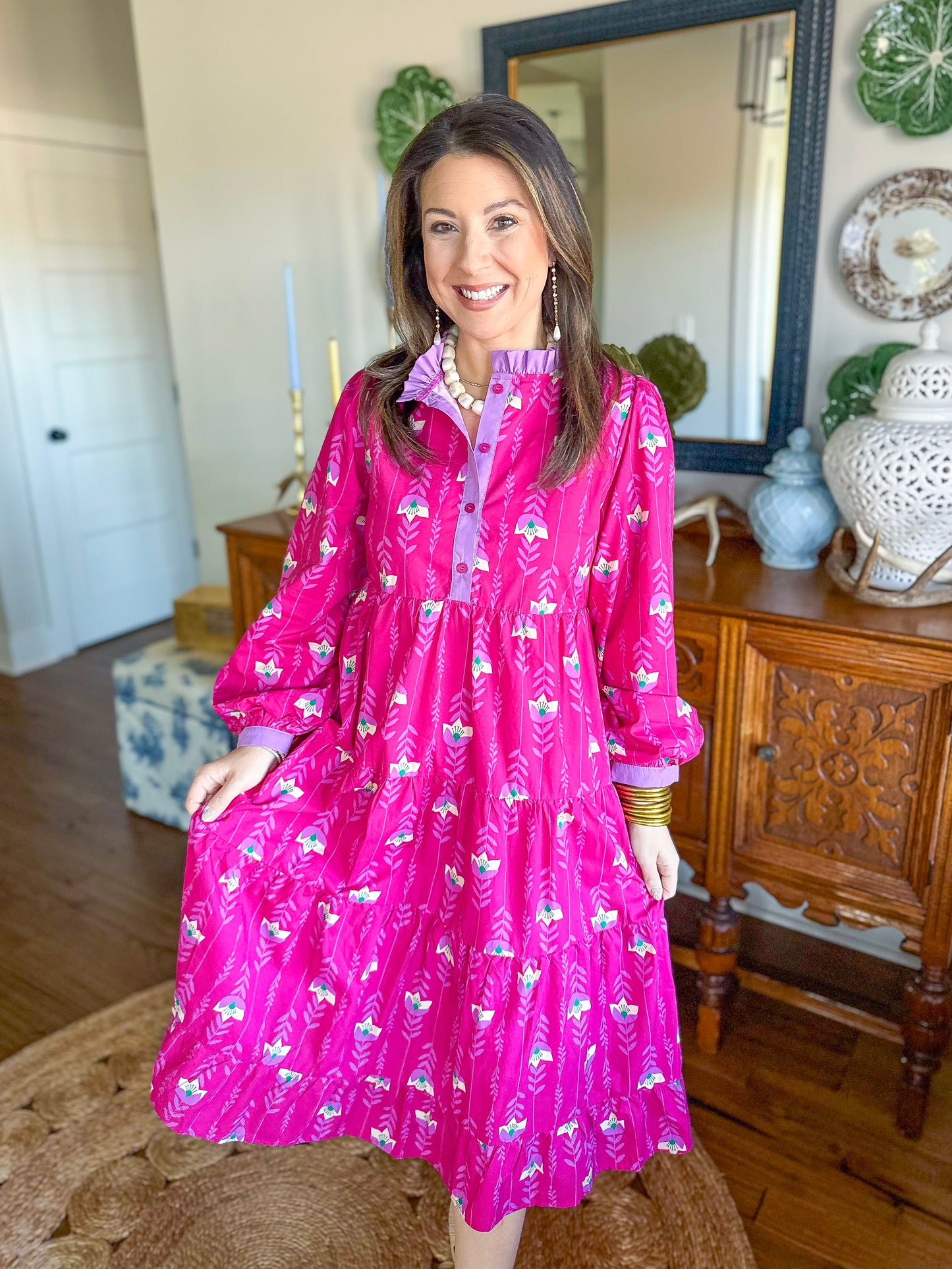 The Azalea Tiered Midi Dress