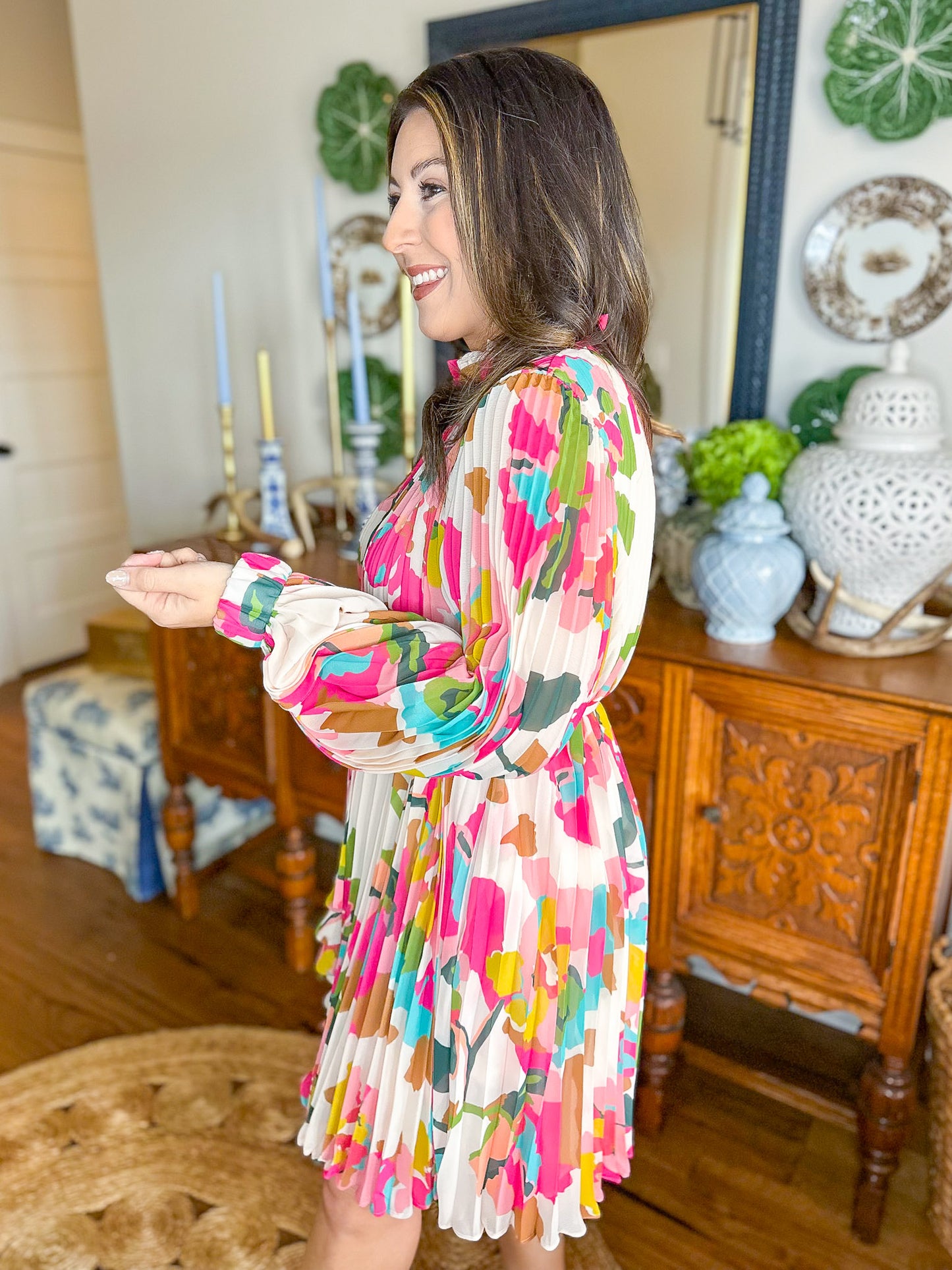 Crosby | Heidi Dress in Botanic Blush