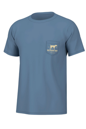 Southern Point THE SOUTHERN SHORT SLEEVE TEE in Captain's Blue