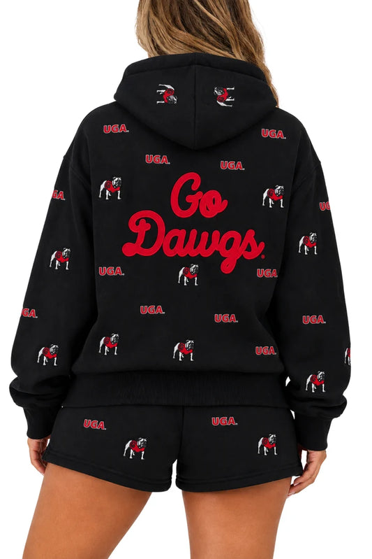 Brianna Cannon | Georgia Embroidered Fleece Hoodie