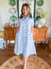 Caryn Lawn | The Millie Jungle Dress in Blue