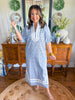 The Azure Garden Midi Dress